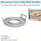 Microwave Caddy - with Handles Plastic