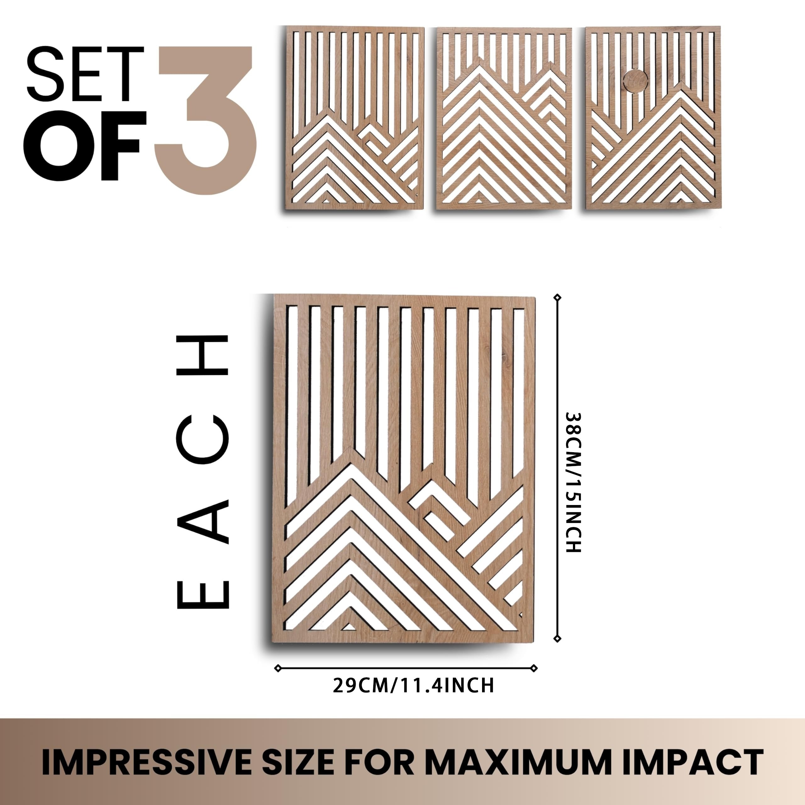 Wall Sculpture - Rustic Oak Mountain