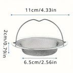 Sink Strainer - Rust-Resistant Stainless Steel with Handle