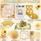 15pcs Sunflower Get Well Soon Gifts Basket - Sending Sunshine, Birthday Gifts for Women, Unique Gifts Box for Thinking of You Her Sister Best Friend House Of Avana