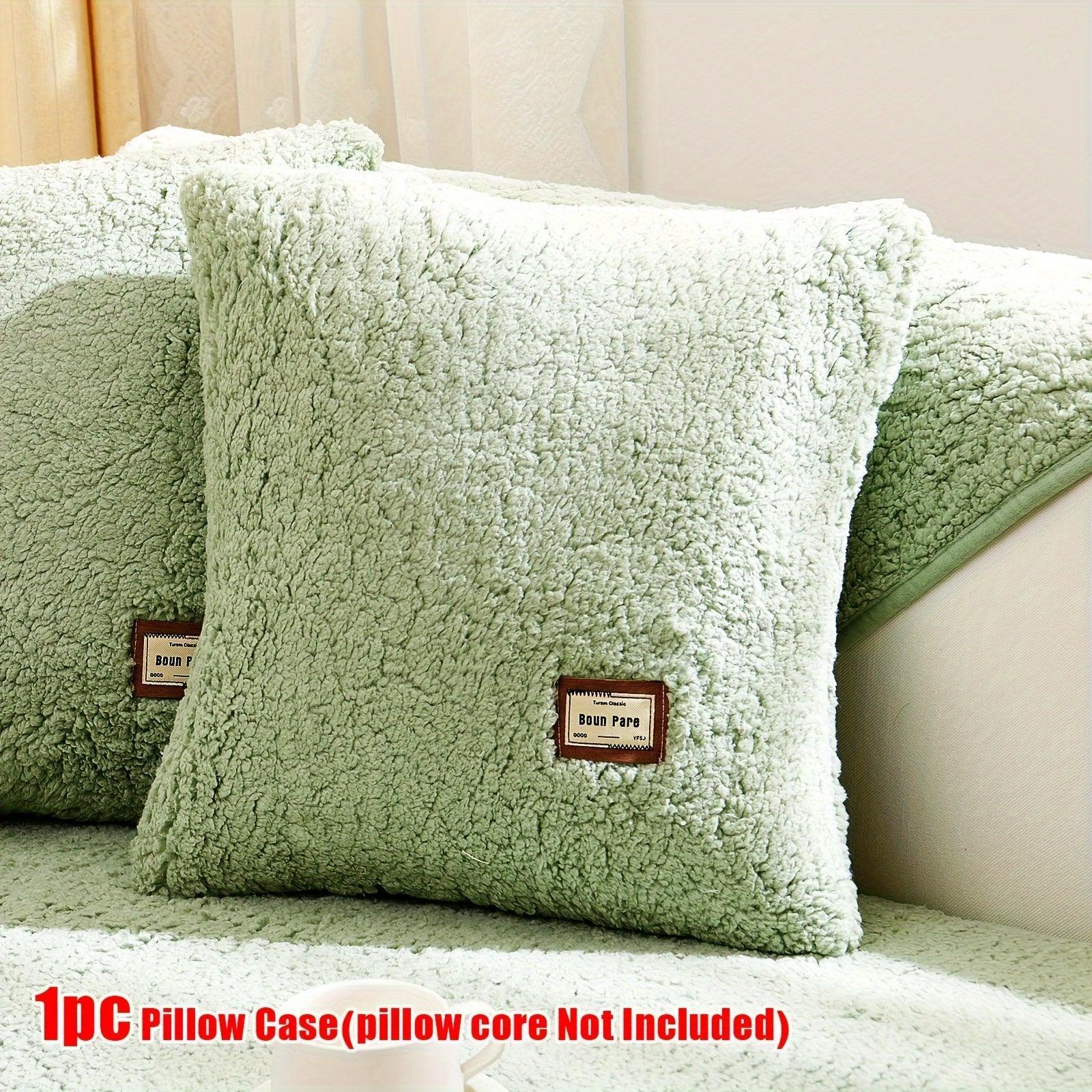 Durable 3 cushion couch cover | High-Quality Plush Sherpa Sofa Cover topspet