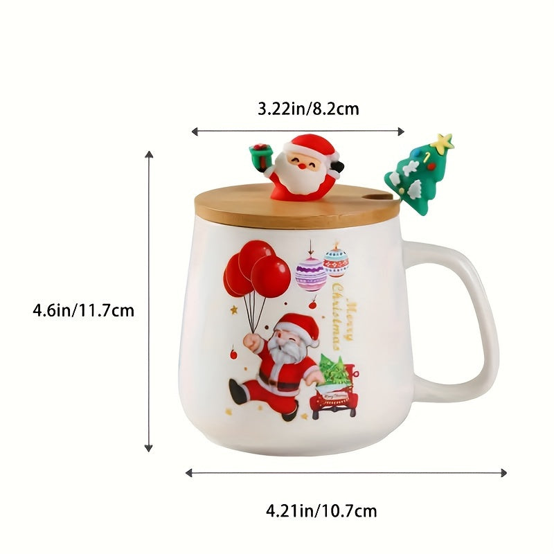 Father Christmas Pattern Mug For Festive Occasions, Adds A Cosy Atmosphere, Perfect Christmas Gift, Heat-resistant Ceramic, Ideal For Festive Gift-giving House Of Avana