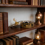 Storage Tray - Geometric Golden with Lid