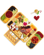 Cheese Board Set with Side Trays Royal Craft Wood