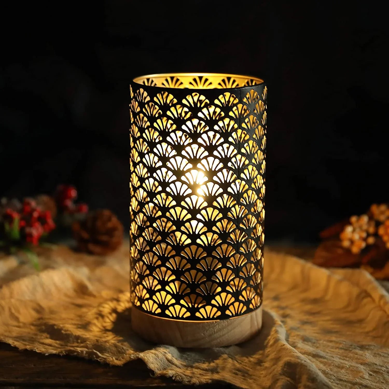 7.5''High Metal Lamp Accent Cordless Lamp-0