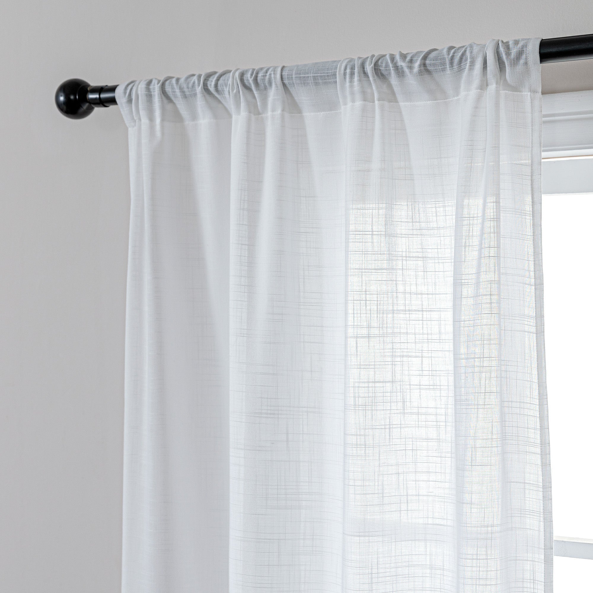 Vintage Touch Sheer Curtains, Window Curtains for Bedroom, Living Room Sleep Zone