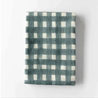 Blue Cross-Hatch Tablecloth www.goldie-home.com