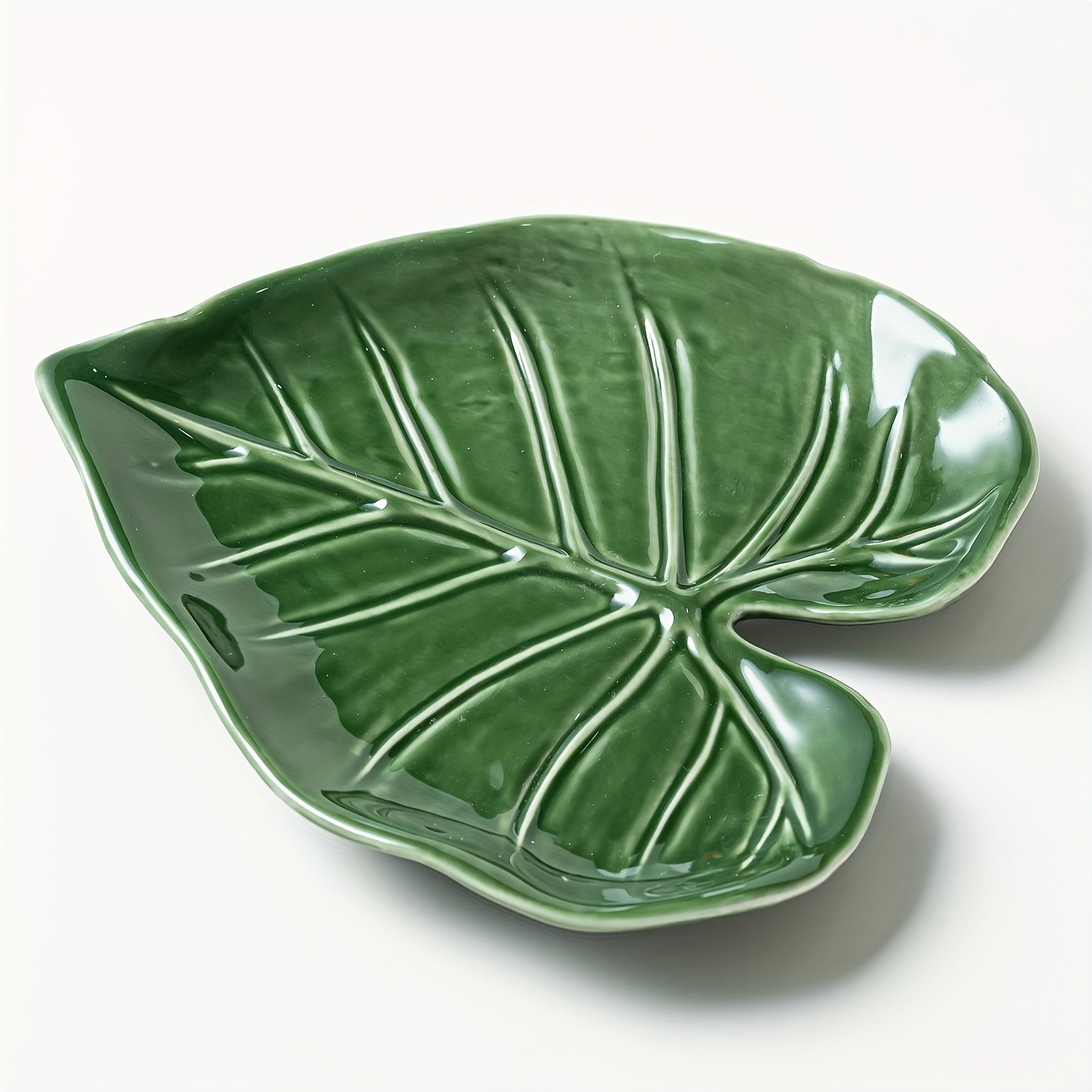 Spoon Rest - Non-Slip Ceramic Leaf