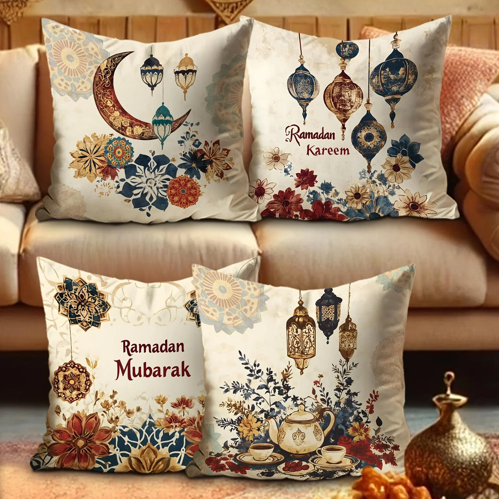 Pillowcase - Floral Polyester Lantern 45cm