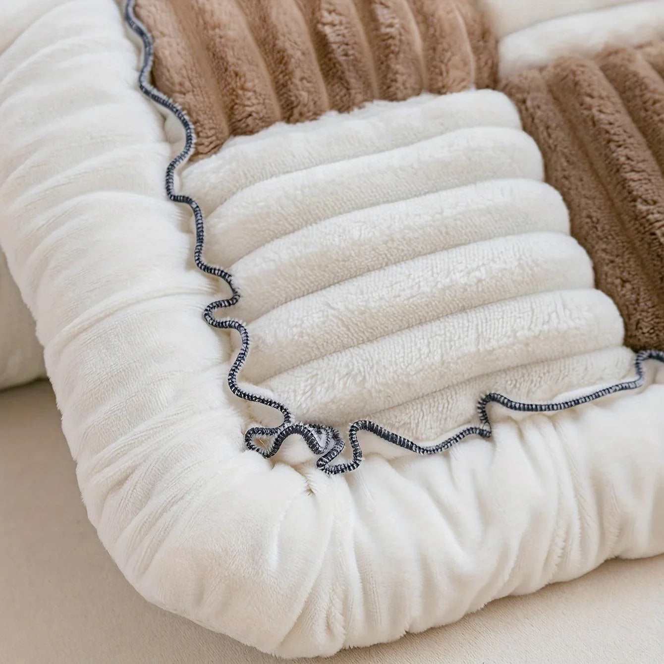 Modular Sofa Cover – Nordic Style Winter Plush Cushion Slipcover topspet