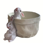 Rabbit Sculpture - Decorative White Small