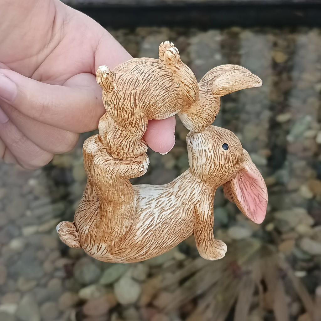 Rabbit Sculpture - Affectionate Warm White
