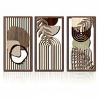 Wall Art - Abstract Wooden Sage Green Large