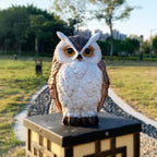 1 Set Realistic Resin Owl Statue - Outdoor Garden Bird Deterrent & Decorative Sculpture, Lifelike Owl Sculpture with Expressive Eyes, Durable Lawn & Patio Decor, Bird Repellent Device, No Batteries/Electricity, Perfect Gift f House Of Avana