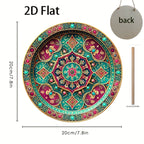 Wall Sign - Moroccan Wooden Round