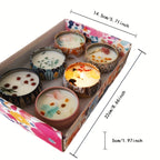 Exclusive Holiday Gift Luxury Collection Featuring Six 2.1 Oz Scented Candles Made from Soy Wax, Including a Portable Tin Candle with a Lid. Perfect for Travel, Relaxation, Yoga, And Comes in a Beautiful Gift Box, Ideal for W House Of Avana