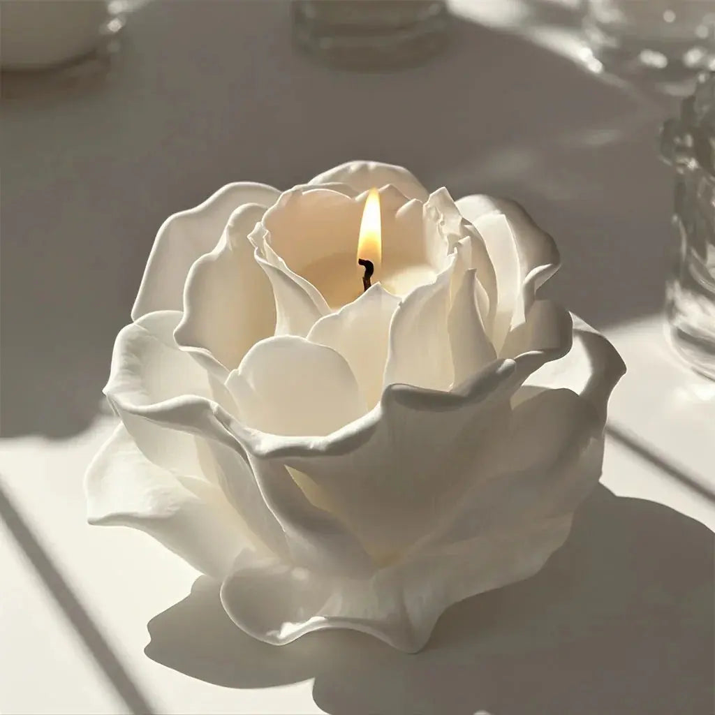 3d Elegant Rose Silicone Mold - Reusable Flexible Diy Candle, Resin Art, Handmade Soap & Clay Making,... - House Of Avana