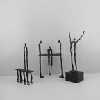 Cast Iron and Marble Abstract Human Figurine Statue Art Piece, Suitable for Living Room, Office,... - House Of Avana