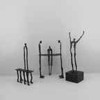 Cast Iron and Marble Abstract Human Figurine Statue Art Piece, Suitable for Living Room, Office,... - House Of Avana [[SKU:HOA-BOK-400]]