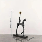 Creative Cast Iron Metal Horse Ornament Home Living Room Luxury Decorative Tv Cabinet Bar Tabletop... - House Of Avana