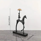 Creative Cast Iron Metal Horse Ornament Home Living Room Luxury Decorative Tv Cabinet Bar Tabletop... - House Of Avana [[SKU:HOA-SCU-477]]