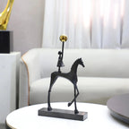 Creative Cast Iron Metal Horse Ornament Home Living Room Luxury Decorative Tv Cabinet Bar Tabletop... - House Of Avana [[SKU:HOA-SCU-477]]