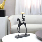 Creative Cast Iron Metal Horse Ornament Home Living Room Luxury Decorative Tv Cabinet Bar Tabletop... - House Of Avana
