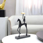 Creative Cast Iron Metal Horse Ornament Home Living Room Luxury Decorative Tv Cabinet Bar Tabletop... - House Of Avana [[SKU:HOA-SCU-477]]