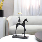 Creative Cast Iron Metal Horse Ornament Home Living Room Luxury Decorative Tv Cabinet Bar Tabletop... - House Of Avana [[SKU:HOA-SCU-477]]