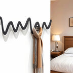 Creative Metal Wavy Wall Hook, Strong Load-bearing Capacity, Multi-functional Storage Organizer for... - House Of Avana