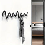 Creative Metal Wavy Wall Hook, Strong Load-bearing Capacity, Multi-functional Storage Organizer for... - House Of Avana