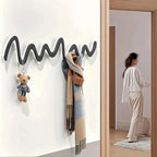 Creative Metal Wavy Wall Hook, Strong Load-bearing Capacity, Multi-functional Storage Organizer for... - House Of Avana [[SKU:HOA-STO-024]]