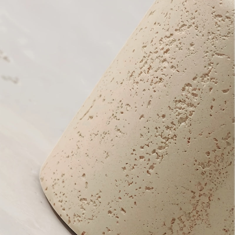 1pc Bohemian Style Pen Holder with Stone Pattern, Multi-Functional Desktop Organizer for Office Desk, Cute Aesthetic Makeup Brush Storage Box, Portable Polished Finish, Ideal for Home Office Art Supplies, Office Supplies And House Of Avana