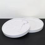 Elegant Black Circular Resin Tray - 27.43cm Hand-polished, Multi-purpose Vanity Organizer for Bathroom,... - House Of Avana