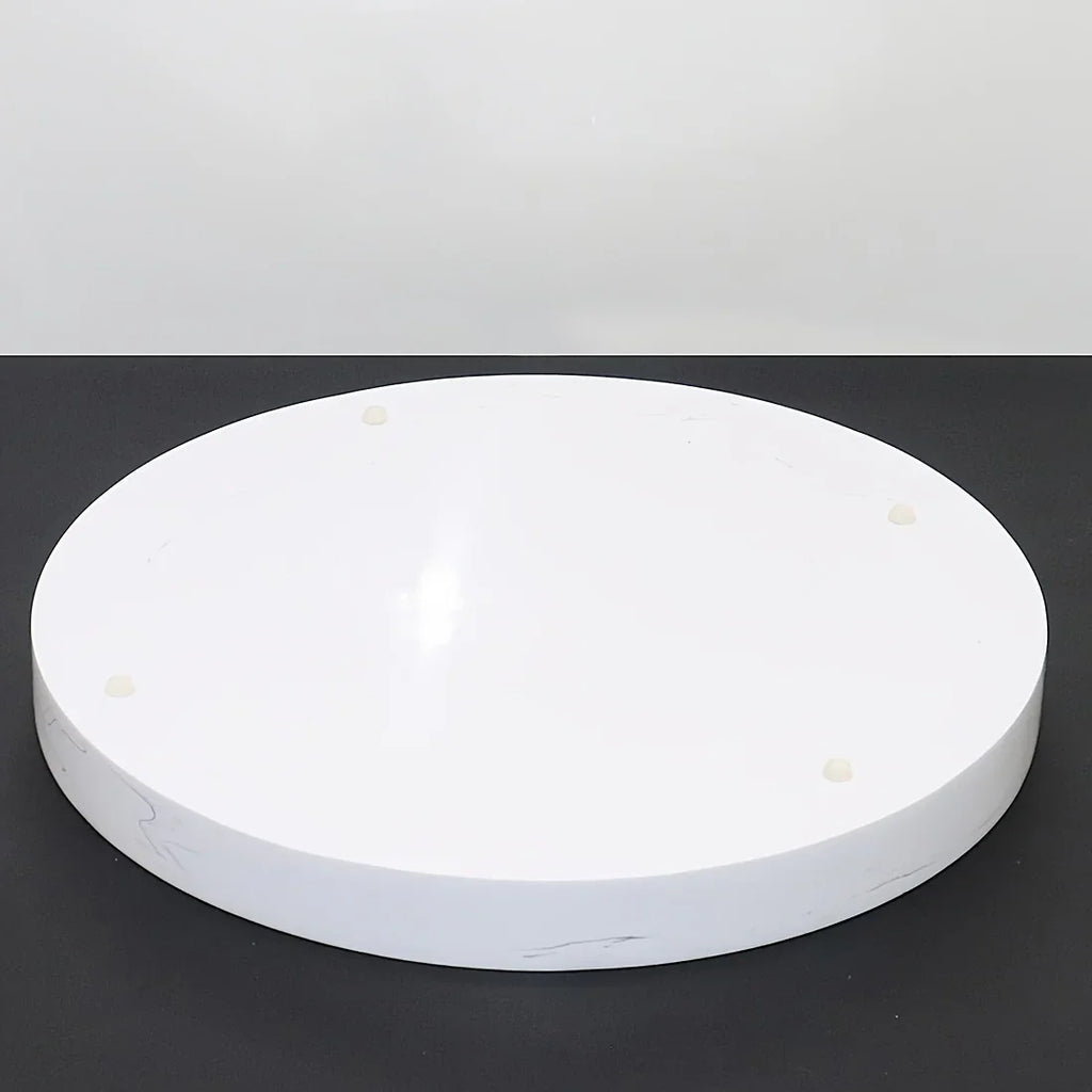 Elegant Black Circular Resin Tray - 27.43cm Hand-polished, Multi-purpose Vanity Organizer for Bathroom,... - House Of Avana