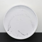 Elegant Black Circular Resin Tray - 27.43cm Hand-polished, Multi-purpose Vanity Organizer for Bathroom,... - House Of Avana