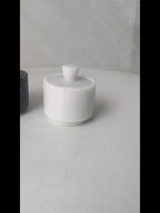 Elegant Marble Salt and Pepper Shaker with Lid - Premium Spice Storage Jar, Kitchen Organizer, Refined... - House Of Avana