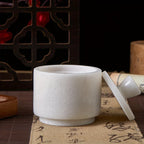 Elegant Marble Salt and Pepper Shaker with Lid - Premium Spice Storage Jar, Kitchen Organizer, Refined... - House Of Avana