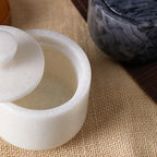 Elegant Marble Salt and Pepper Shaker with Lid - Premium Spice Storage Jar, Kitchen Organizer, Refined... - House Of Avana