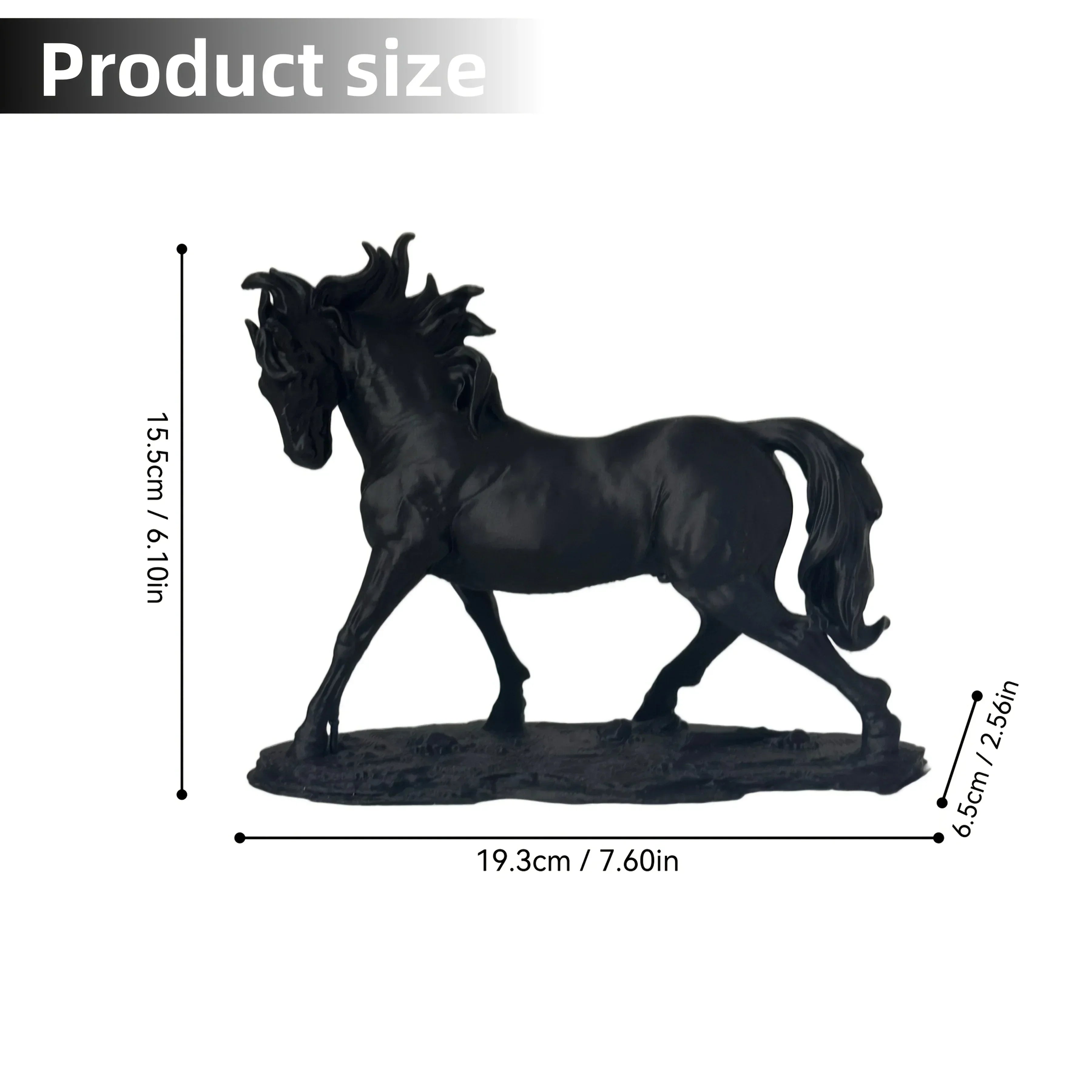 Elegant Walking Horse Statue | Abstract Resin Decor for Living Room, Office Desk, and Wine Cabinet -... - House Of Avana