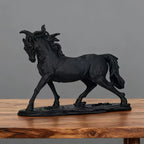 Elegant Walking Horse Statue | Abstract Resin Decor for Living Room, Office Desk, and Wine Cabinet -... - House Of Avana