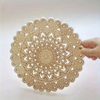 Elegant Wooden Floral Carving Applique - Intricate Design for Wardrobe & Cabinet Doors, Modern Home... - House Of Avana [[SKU:HOA-WRD-400]]