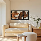 1pc Handcrafted Wood Wall Art - Unique Irregular Shape, Natural Wood Finish, Large Square Frame, Perfect for Living Room, Bedroom, Kitchen, Office Decor - No Electricity Needed, Featherless, Classroom Decor | Natural Wood Art House Of Avana