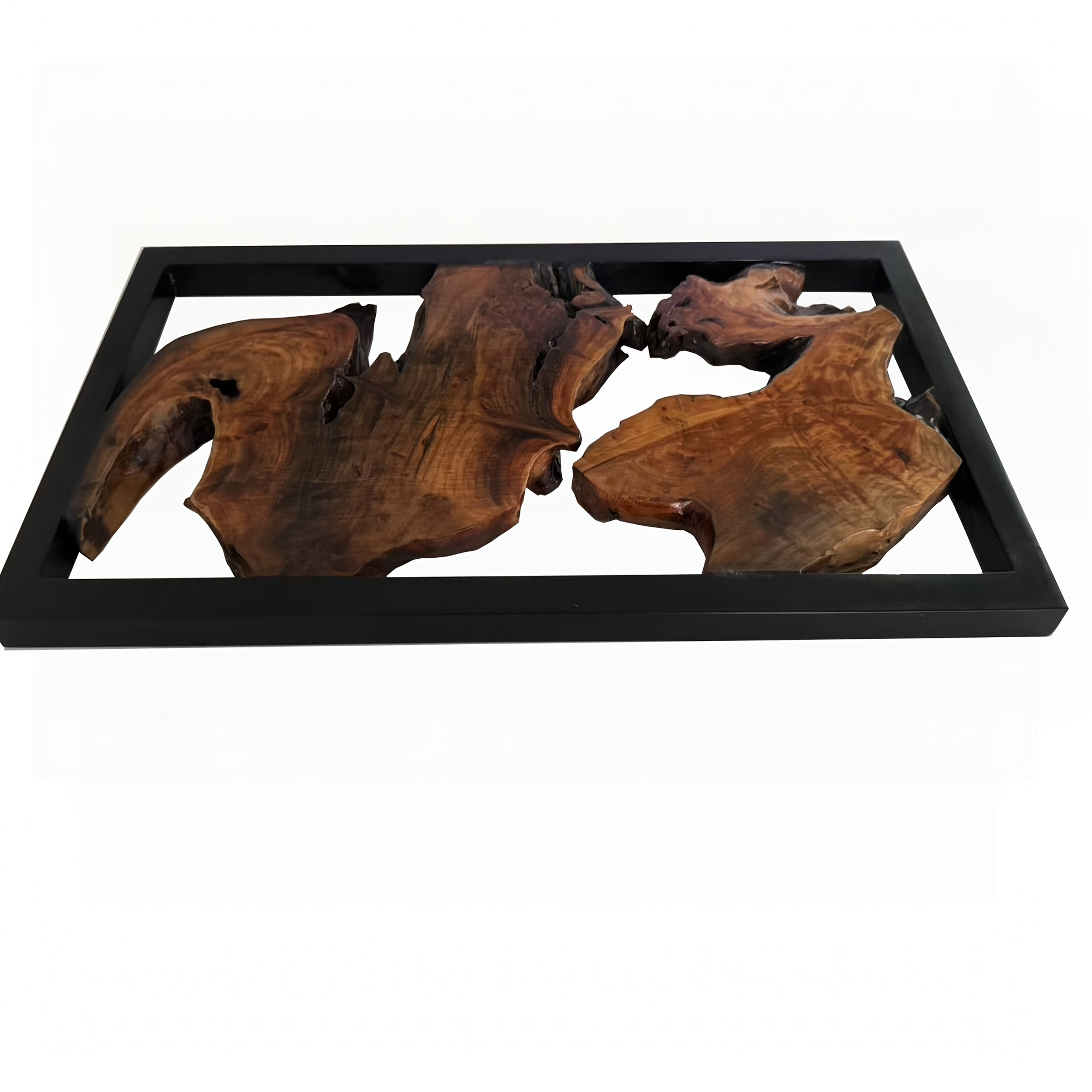 1pc Handcrafted Wood Wall Art - Unique Irregular Shape, Natural Wood Finish, Large Square Frame, Perfect for Living Room, Bedroom, Kitchen, Office Decor - No Electricity Needed, Featherless, Classroom Decor | Natural Wood Art House Of Avana