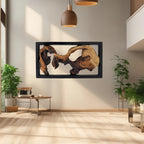 1pc Handcrafted Wood Wall Art - Unique Irregular Shape, Natural Wood Finish, Large Square Frame, Perfect for Living Room, Bedroom, Kitchen, Office Decor - No Electricity Needed, Featherless, Classroom Decor | Natural Wood Art House Of Avana