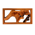 1pc Handcrafted Wood Wall Art - Unique Irregular Shape, Natural Wood Finish, Large Square Frame, Perfect for Living Room, Bedroom, Kitchen, Office Decor - No Electricity Needed, Featherless, Classroom Decor | Natural Wood Art House Of Avana