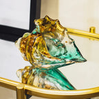1pc Handmade Glass Conch Art Decoration, Ocean Series Home Decor, Collectible Handmade Art Sculpture, Party Table Centerpiece, Tabletop Candy Dish, for Bookshelf, Dining Table, Entryway, Living Room, Cabinet Helloween Christm House Of Avana