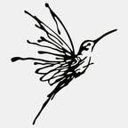 1pc Hummingbird Ink Wall Art Decor - House of Avana