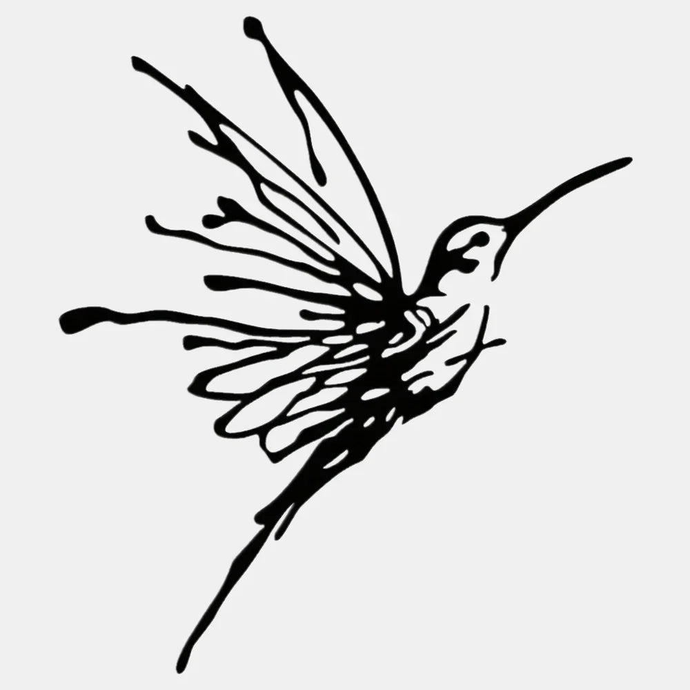 1pc Hummingbird Ink Wall Art Decor - House of Avana