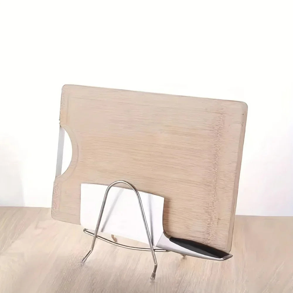 Multi-functional Chopping Board & Utensil Holder | Reinforced Design with Circular Cutouts for Knives,... - House Of Avana